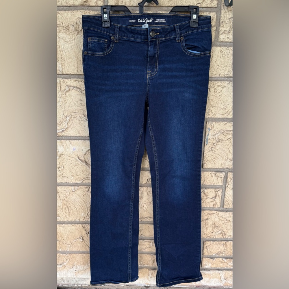Cat & Jack Bootcut Denim Blue Jeans Size 16